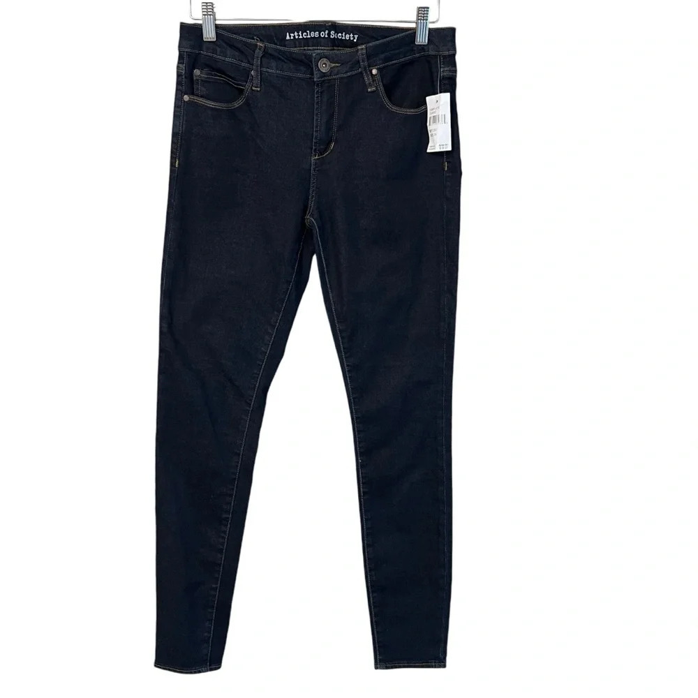 Articles of Society Mid Rise Skinny Jeans Classic Dark Wash 29 NWT Minimalist